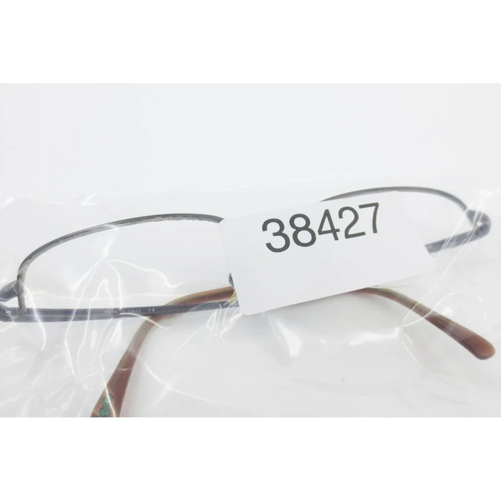 Ray-Ban RB6061 2511 Brown Metal Semi Rimless Eyeglass Frames 52-19-140 Italy